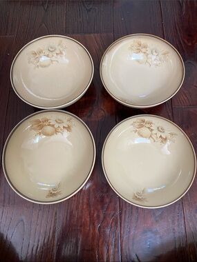 Set of 4 Denby Memories Stonewear Soup Cereal Bowls 6.5”